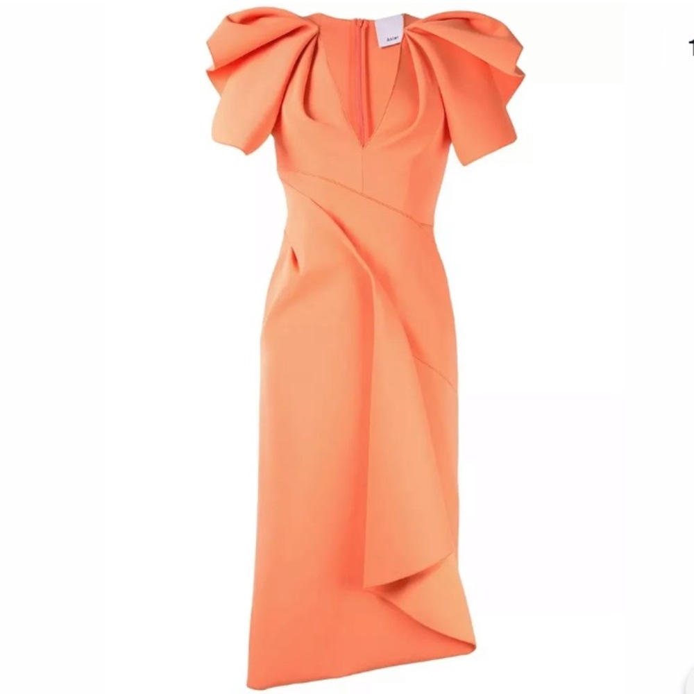Acler Orange Midi Dress